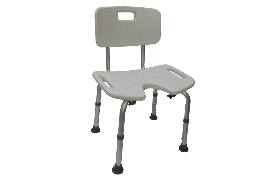 Shower chair Oliwier with U-shape seat 