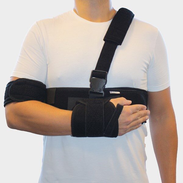 Hand strap with shoulder band and special attachment